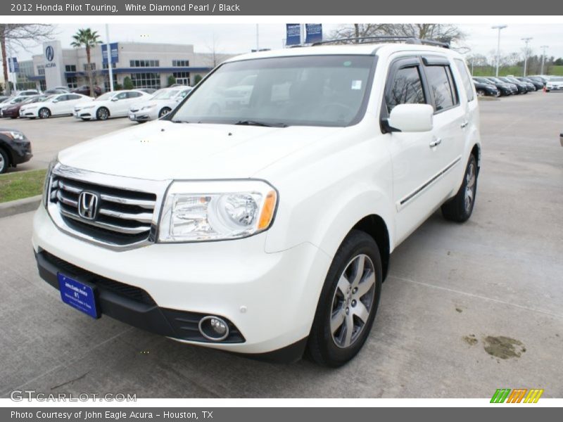 White Diamond Pearl / Black 2012 Honda Pilot Touring