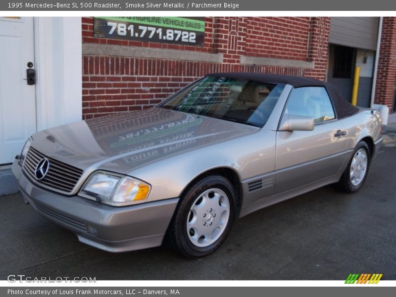 Smoke Silver Metallic / Parchment Beige 1995 Mercedes-Benz SL 500 Roadster