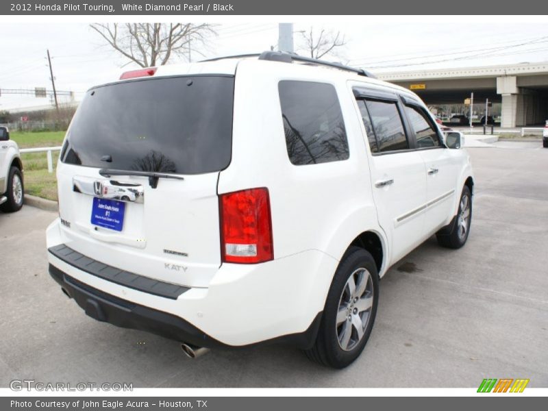 White Diamond Pearl / Black 2012 Honda Pilot Touring