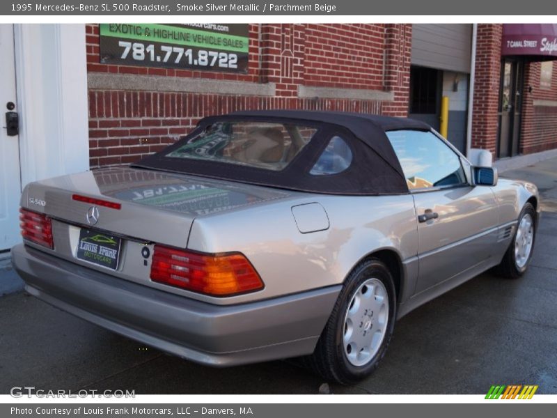 Smoke Silver Metallic / Parchment Beige 1995 Mercedes-Benz SL 500 Roadster