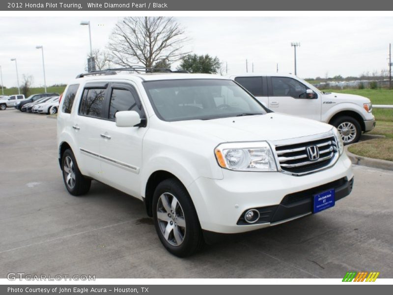 White Diamond Pearl / Black 2012 Honda Pilot Touring