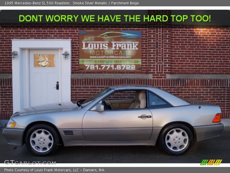 Smoke Silver Metallic / Parchment Beige 1995 Mercedes-Benz SL 500 Roadster