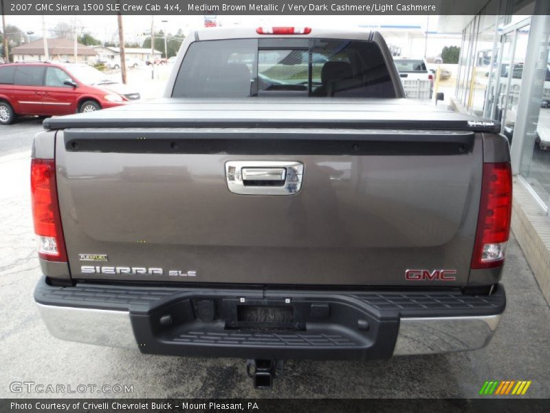 Medium Brown Metallic / Very Dark Cashmere/Light Cashmere 2007 GMC Sierra 1500 SLE Crew Cab 4x4