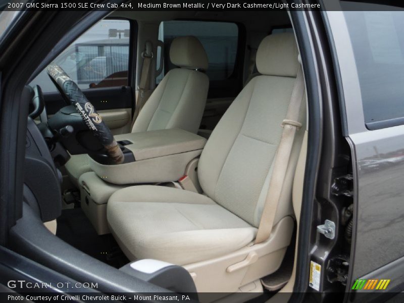 Medium Brown Metallic / Very Dark Cashmere/Light Cashmere 2007 GMC Sierra 1500 SLE Crew Cab 4x4