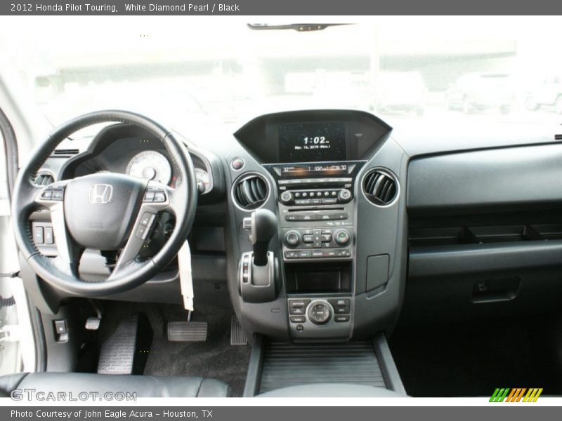 White Diamond Pearl / Black 2012 Honda Pilot Touring