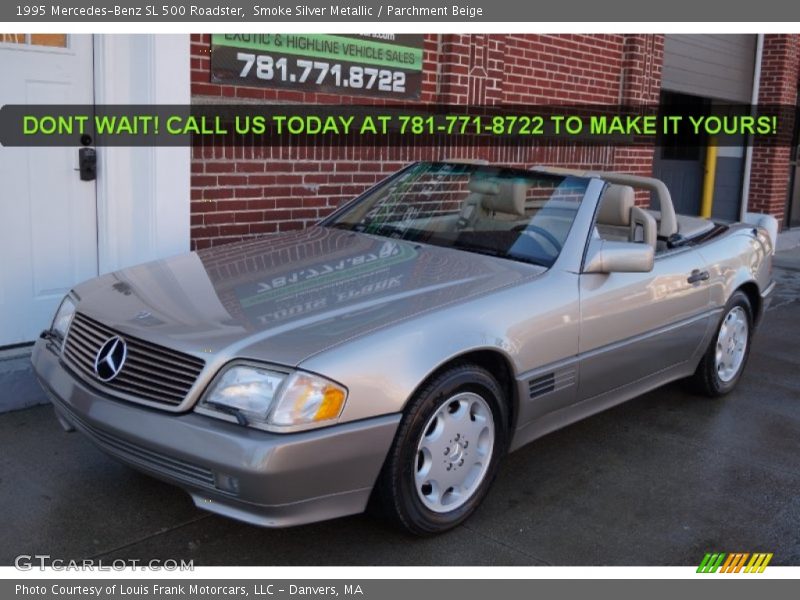 Smoke Silver Metallic / Parchment Beige 1995 Mercedes-Benz SL 500 Roadster