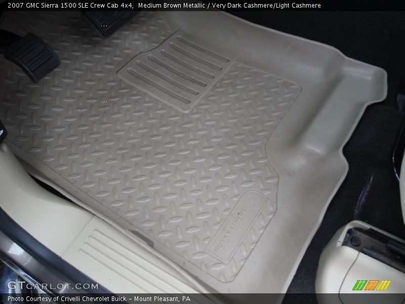Medium Brown Metallic / Very Dark Cashmere/Light Cashmere 2007 GMC Sierra 1500 SLE Crew Cab 4x4