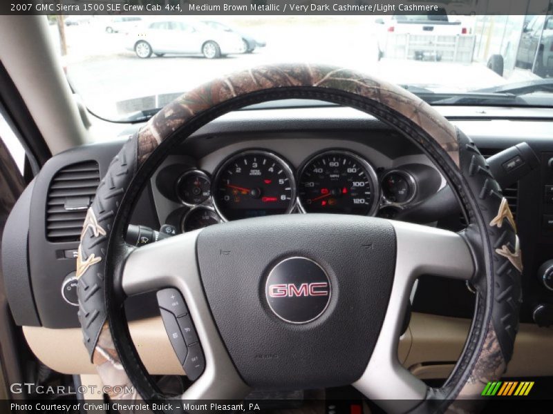 Medium Brown Metallic / Very Dark Cashmere/Light Cashmere 2007 GMC Sierra 1500 SLE Crew Cab 4x4