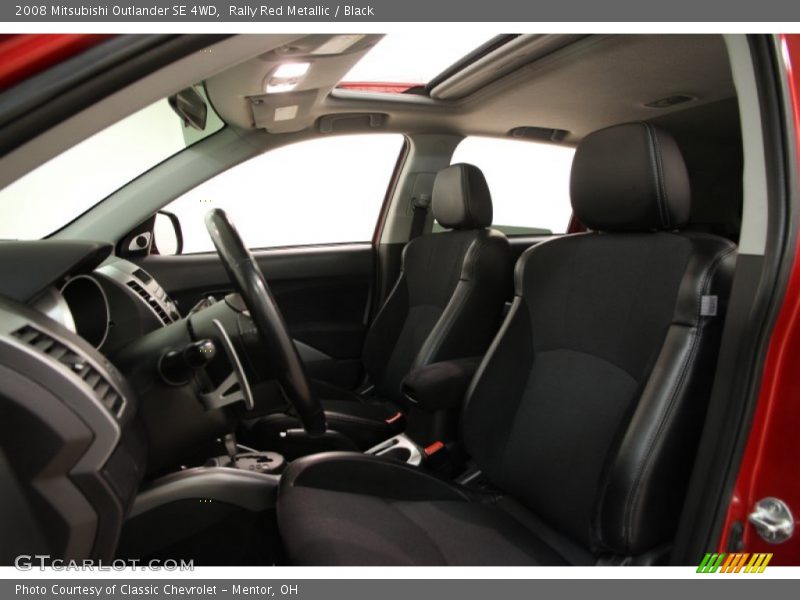 Front Seat of 2008 Outlander SE 4WD