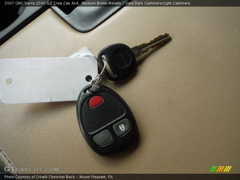 Medium Brown Metallic / Very Dark Cashmere/Light Cashmere 2007 GMC Sierra 1500 SLE Crew Cab 4x4