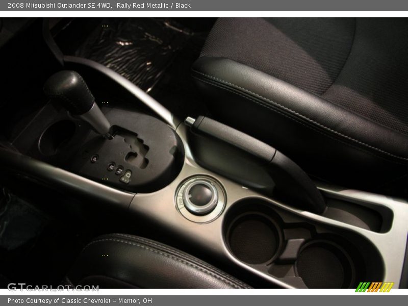Rally Red Metallic / Black 2008 Mitsubishi Outlander SE 4WD