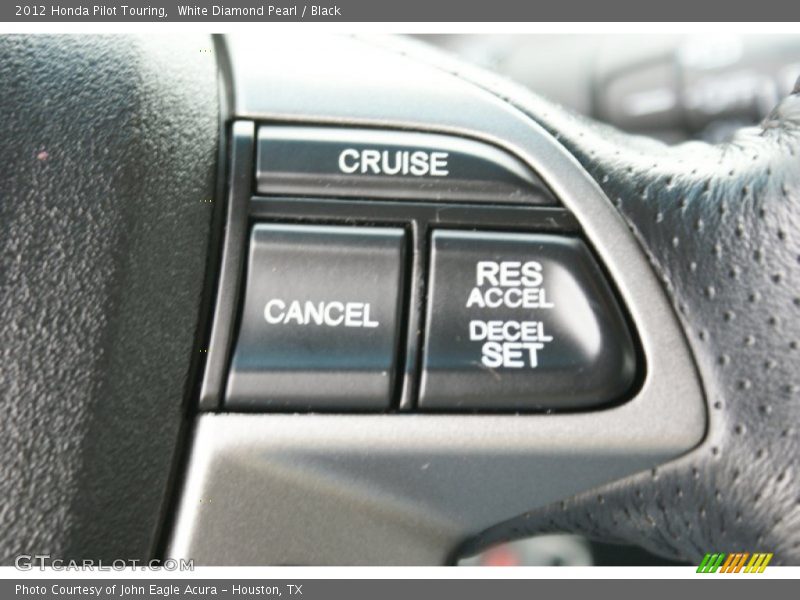 White Diamond Pearl / Black 2012 Honda Pilot Touring