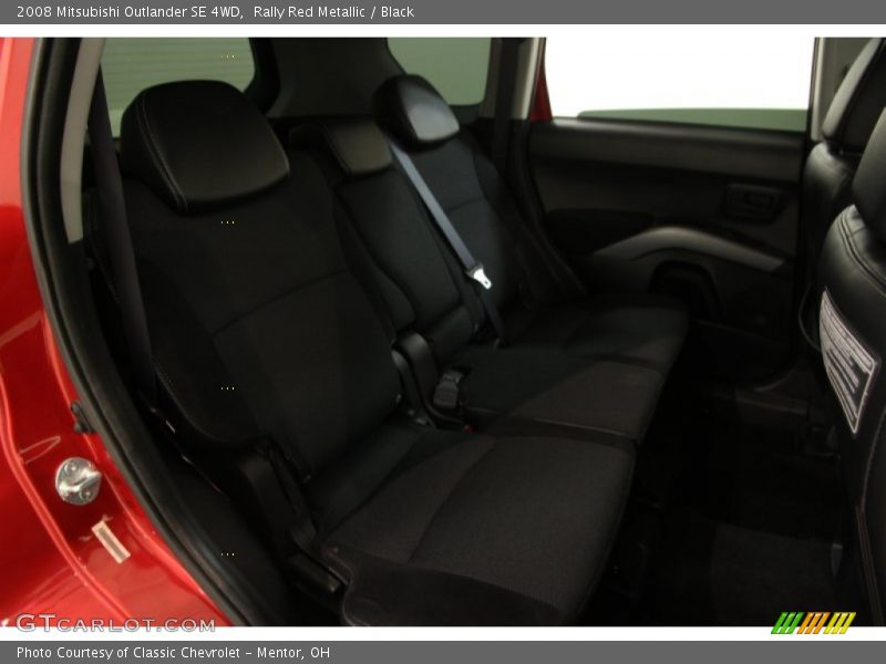 Rally Red Metallic / Black 2008 Mitsubishi Outlander SE 4WD