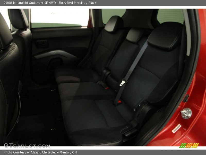 Rally Red Metallic / Black 2008 Mitsubishi Outlander SE 4WD