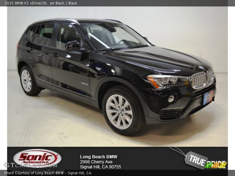 Jet Black / Black 2015 BMW X3 xDrive28i