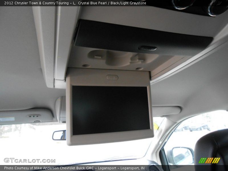 Crystal Blue Pearl / Black/Light Graystone 2012 Chrysler Town & Country Touring - L
