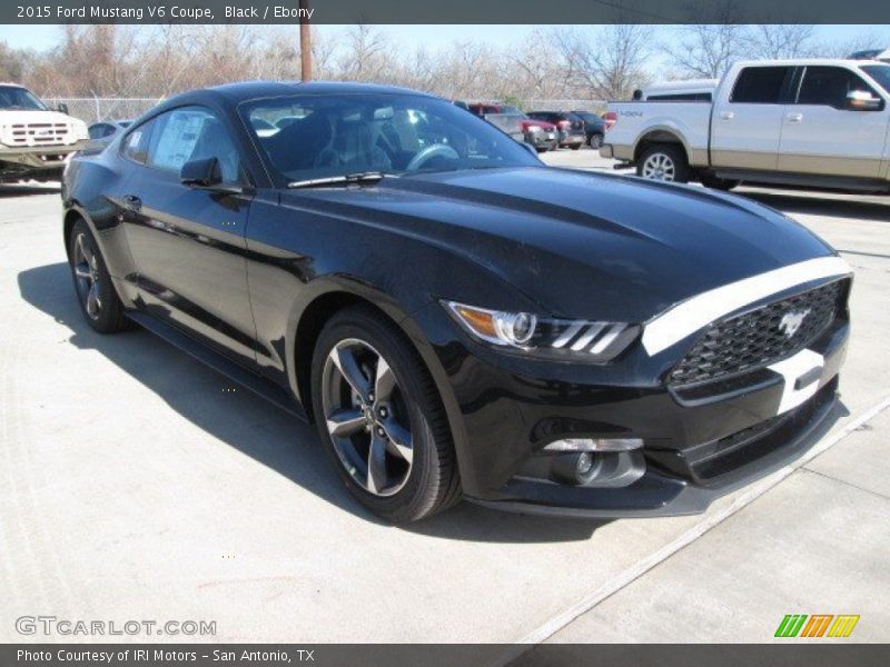 Black / Ebony 2015 Ford Mustang V6 Coupe