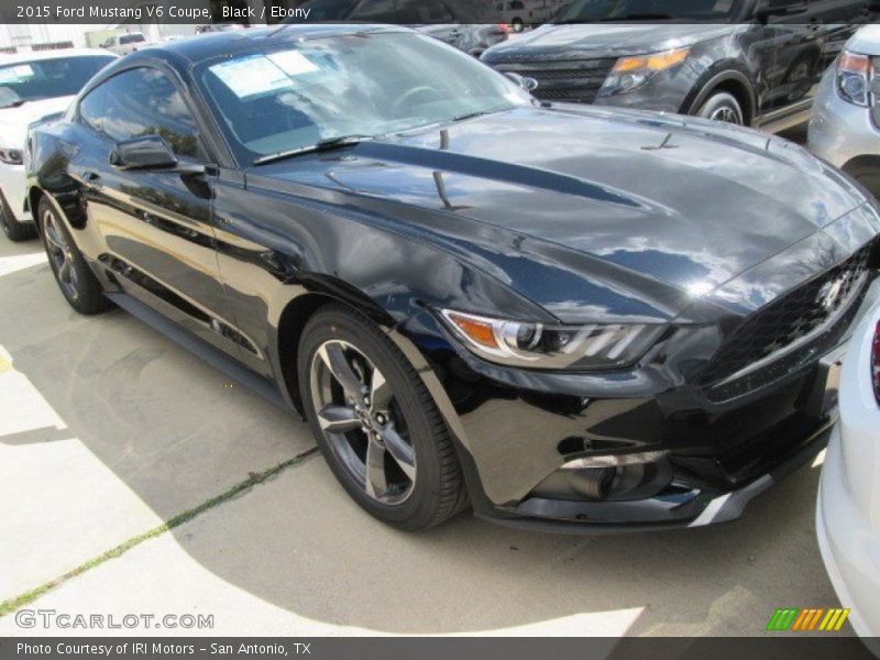 Black / Ebony 2015 Ford Mustang V6 Coupe