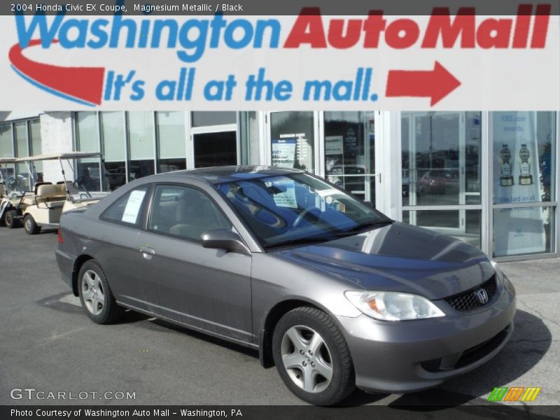 Magnesium Metallic / Black 2004 Honda Civic EX Coupe