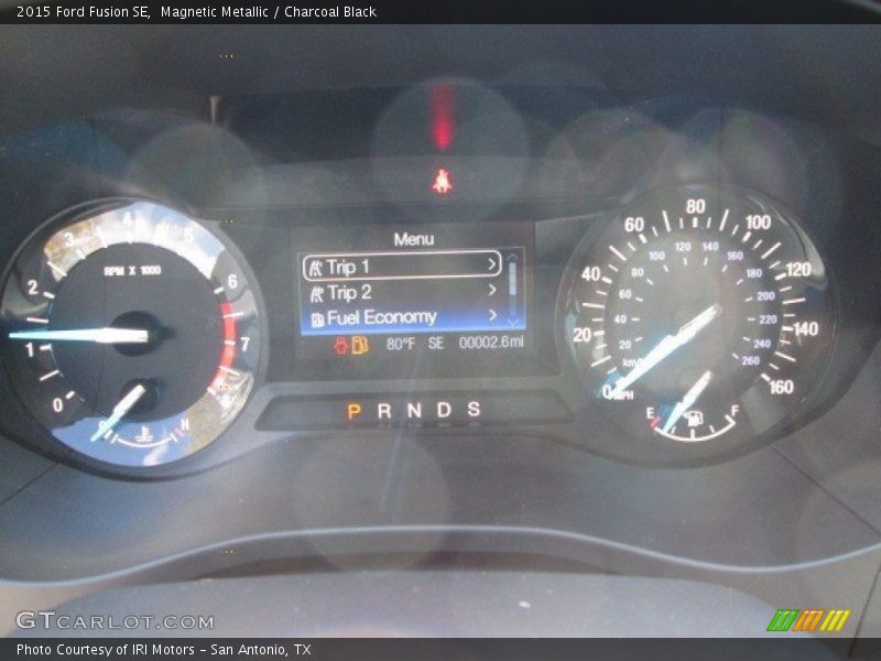 Magnetic Metallic / Charcoal Black 2015 Ford Fusion SE