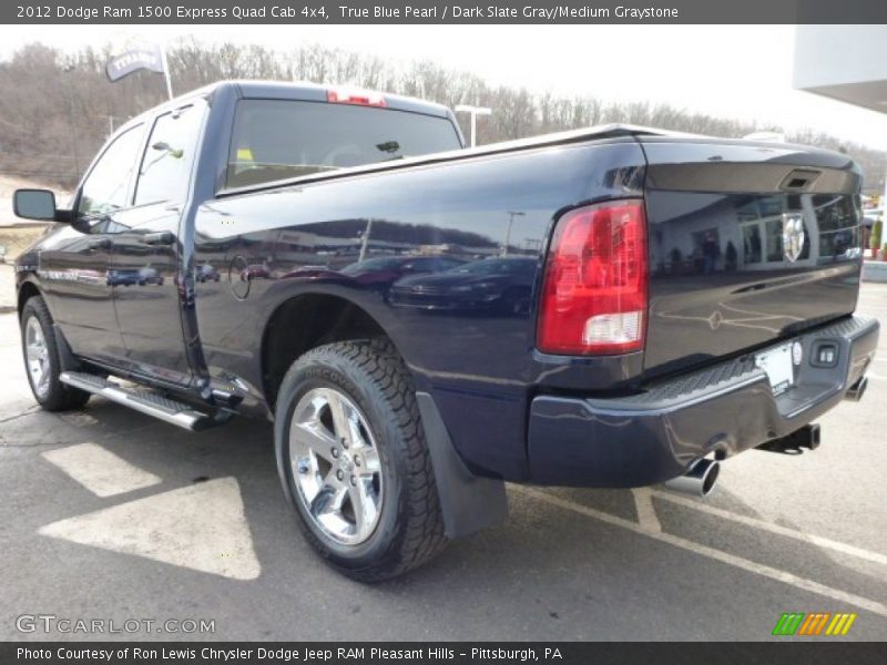 True Blue Pearl / Dark Slate Gray/Medium Graystone 2012 Dodge Ram 1500 Express Quad Cab 4x4