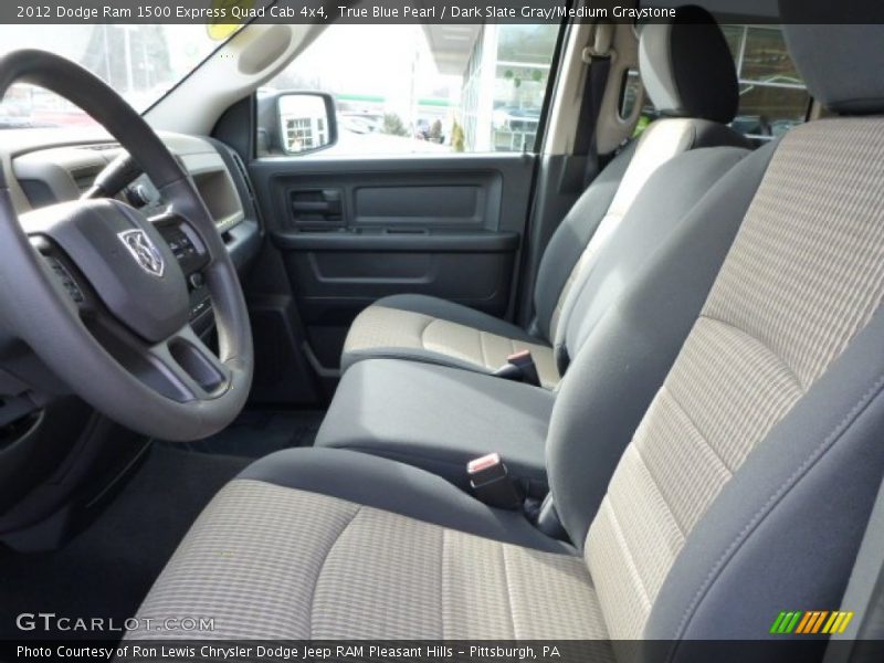 True Blue Pearl / Dark Slate Gray/Medium Graystone 2012 Dodge Ram 1500 Express Quad Cab 4x4