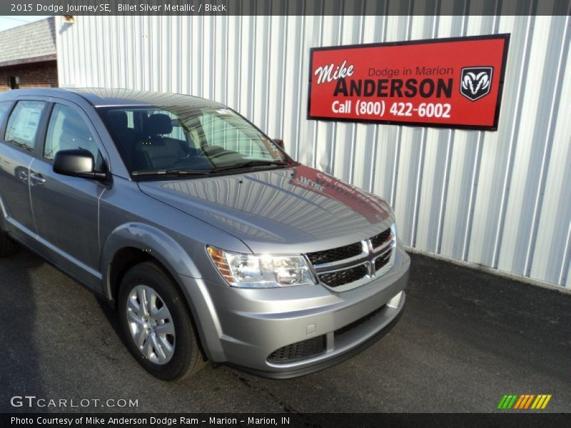 Billet Silver Metallic / Black 2015 Dodge Journey SE