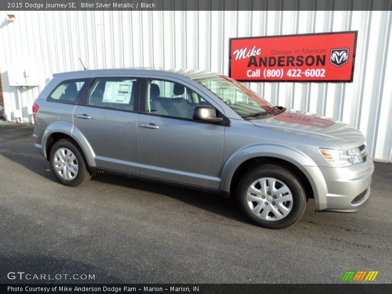 Billet Silver Metallic / Black 2015 Dodge Journey SE
