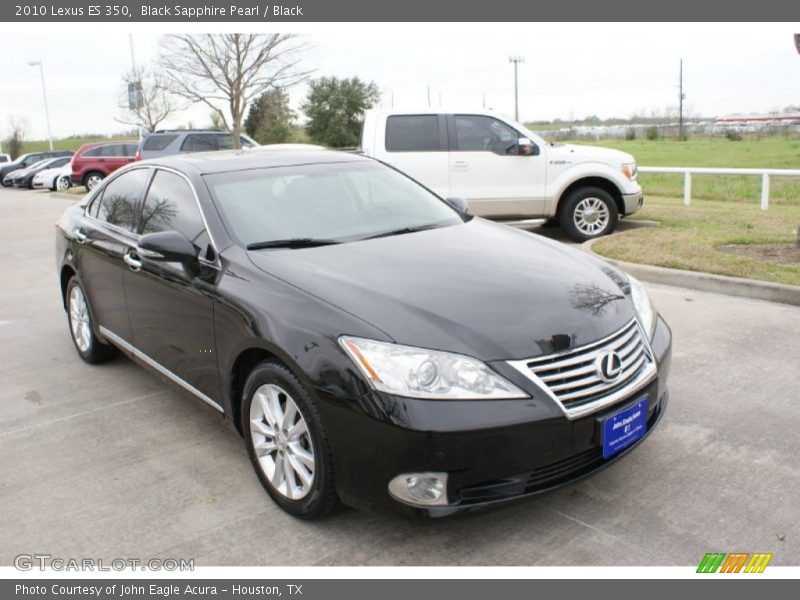 Black Sapphire Pearl / Black 2010 Lexus ES 350