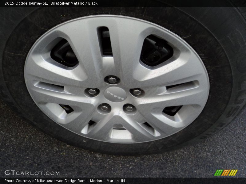 Billet Silver Metallic / Black 2015 Dodge Journey SE