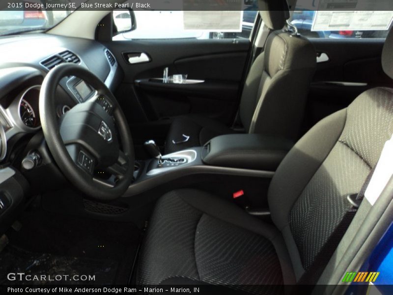 Blue Streak Pearl / Black 2015 Dodge Journey SE