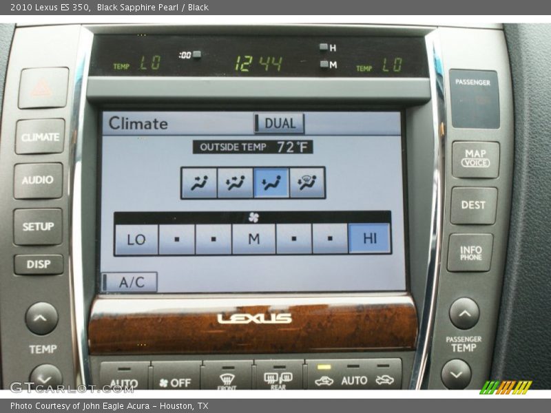 Black Sapphire Pearl / Black 2010 Lexus ES 350