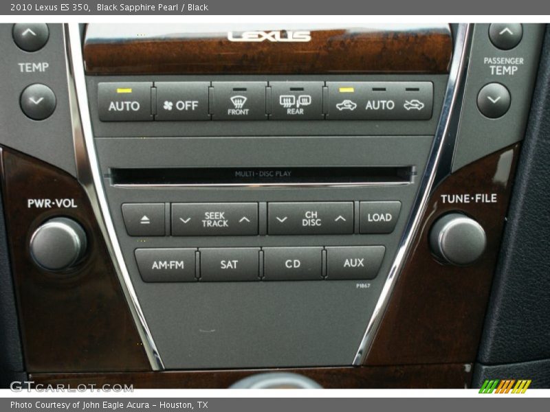 Black Sapphire Pearl / Black 2010 Lexus ES 350