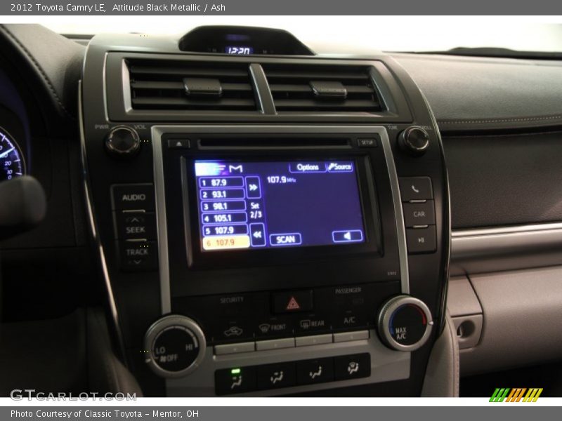 Attitude Black Metallic / Ash 2012 Toyota Camry LE