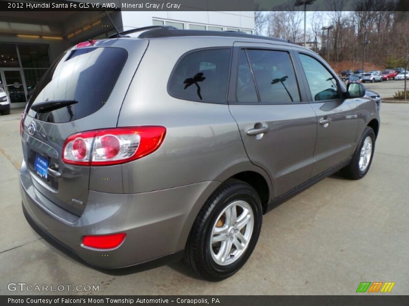 Mineral Gray / Gray 2012 Hyundai Santa Fe GLS V6 AWD