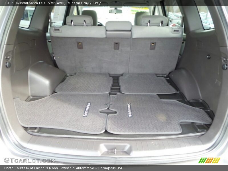 Mineral Gray / Gray 2012 Hyundai Santa Fe GLS V6 AWD