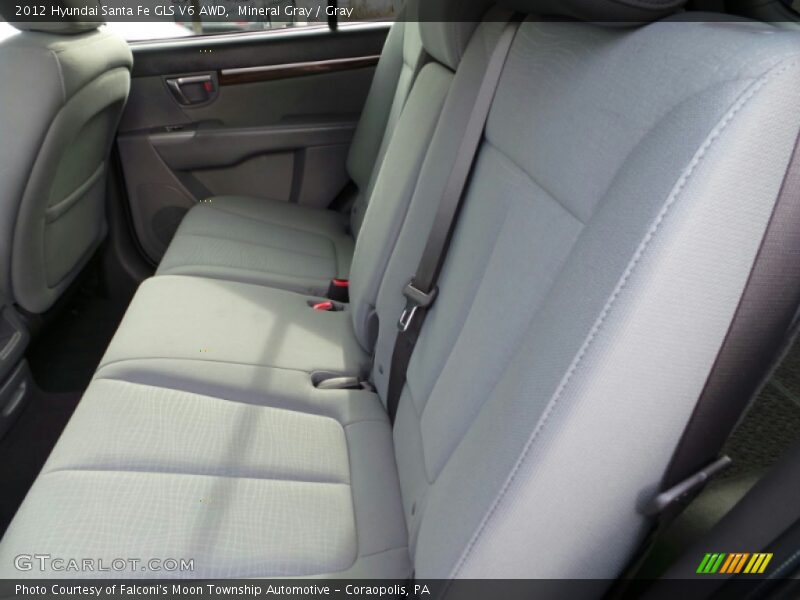 Mineral Gray / Gray 2012 Hyundai Santa Fe GLS V6 AWD