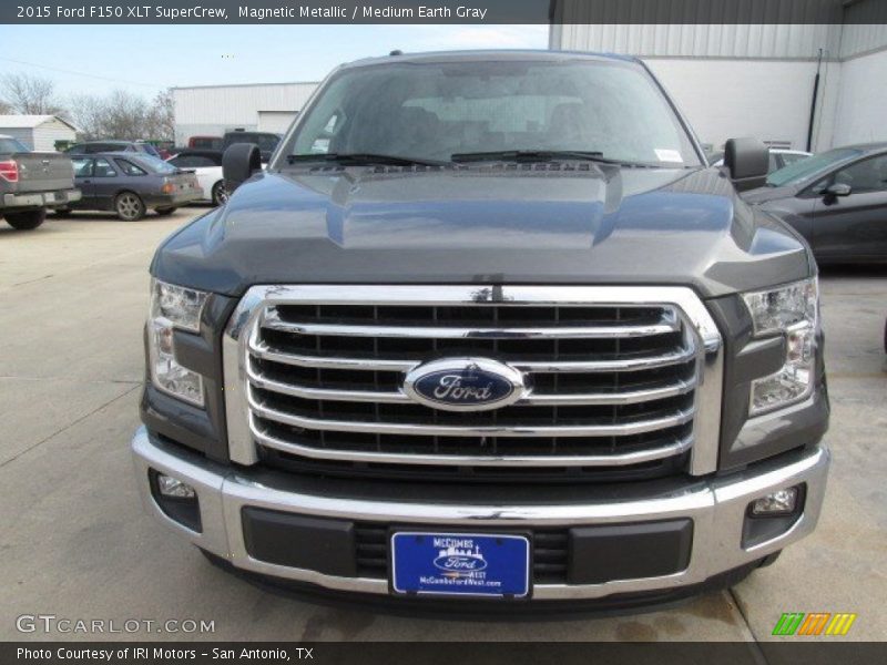 Magnetic Metallic / Medium Earth Gray 2015 Ford F150 XLT SuperCrew