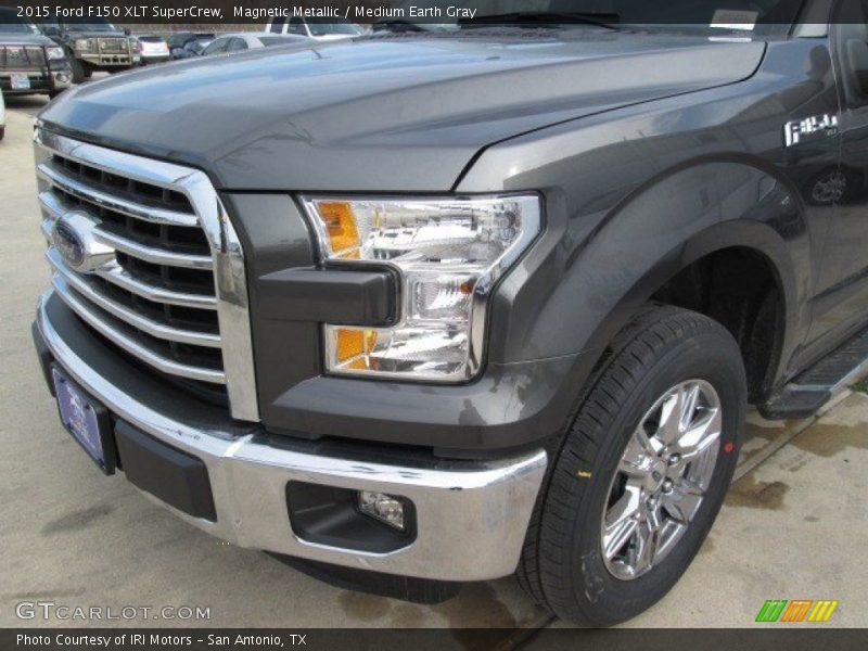Magnetic Metallic / Medium Earth Gray 2015 Ford F150 XLT SuperCrew