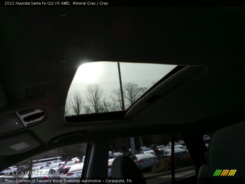 Mineral Gray / Gray 2012 Hyundai Santa Fe GLS V6 AWD