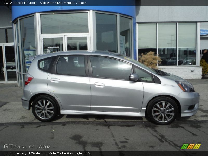 Alabaster Silver Metallic / Black 2012 Honda Fit Sport