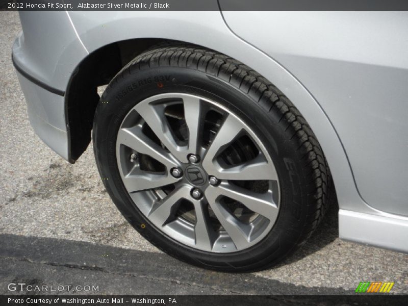 Alabaster Silver Metallic / Black 2012 Honda Fit Sport