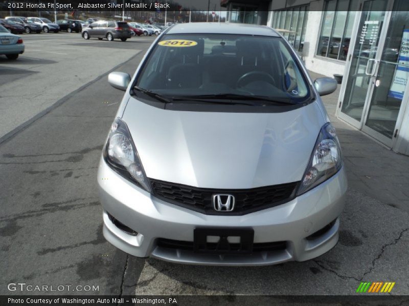 Alabaster Silver Metallic / Black 2012 Honda Fit Sport