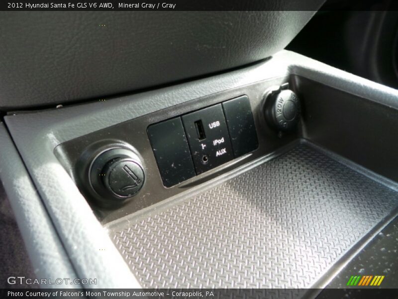 Mineral Gray / Gray 2012 Hyundai Santa Fe GLS V6 AWD