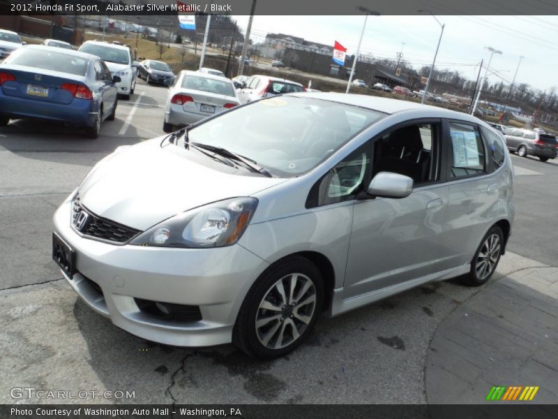 Alabaster Silver Metallic / Black 2012 Honda Fit Sport