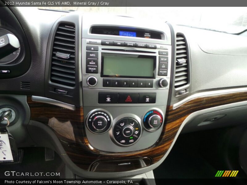 Mineral Gray / Gray 2012 Hyundai Santa Fe GLS V6 AWD