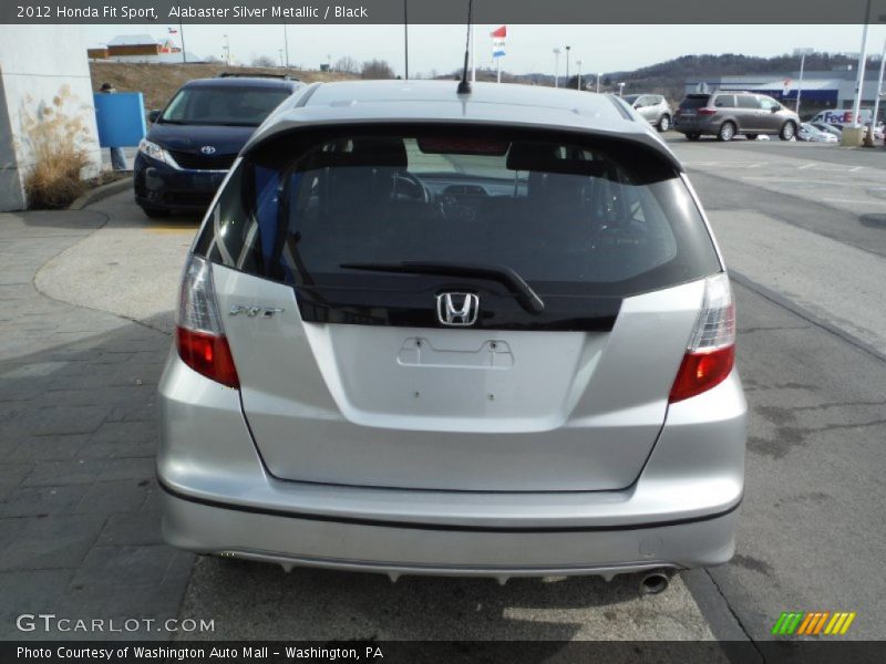Alabaster Silver Metallic / Black 2012 Honda Fit Sport