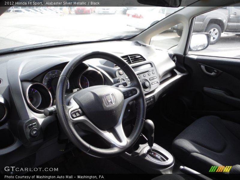 Alabaster Silver Metallic / Black 2012 Honda Fit Sport