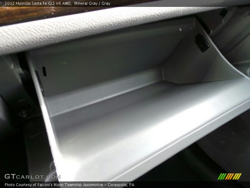 Mineral Gray / Gray 2012 Hyundai Santa Fe GLS V6 AWD