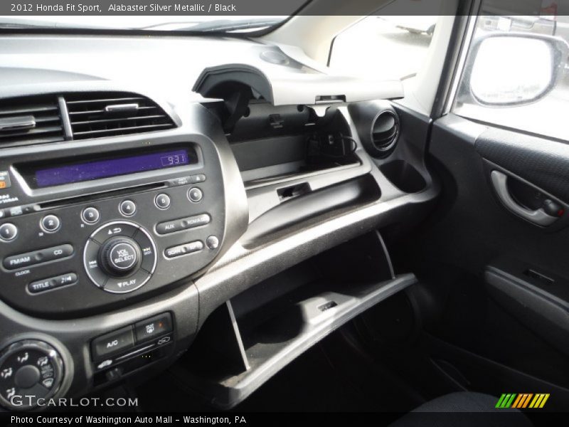 Alabaster Silver Metallic / Black 2012 Honda Fit Sport